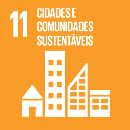 Cubo ODS 11 – Cidades e Comunidades Sustentáveis – frente